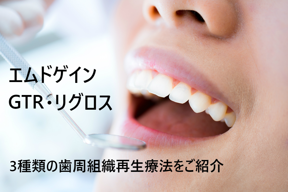 エムドゲイン・リグロス・GTRの療法詳細や副作用 | 歯周病治療なら東京